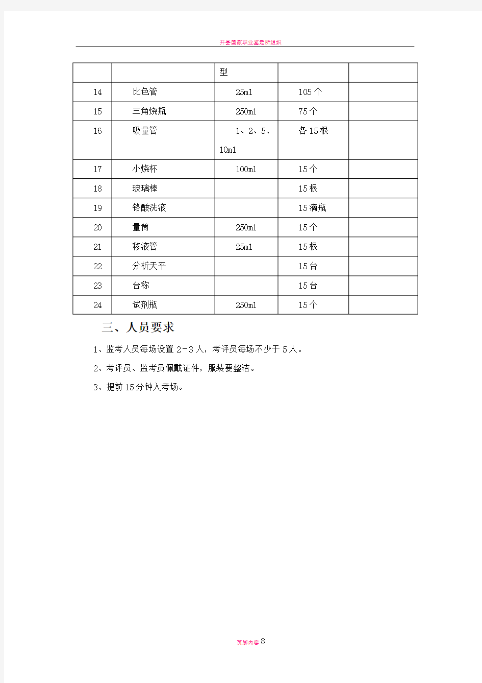 国家职业技能鉴定考核统一试卷