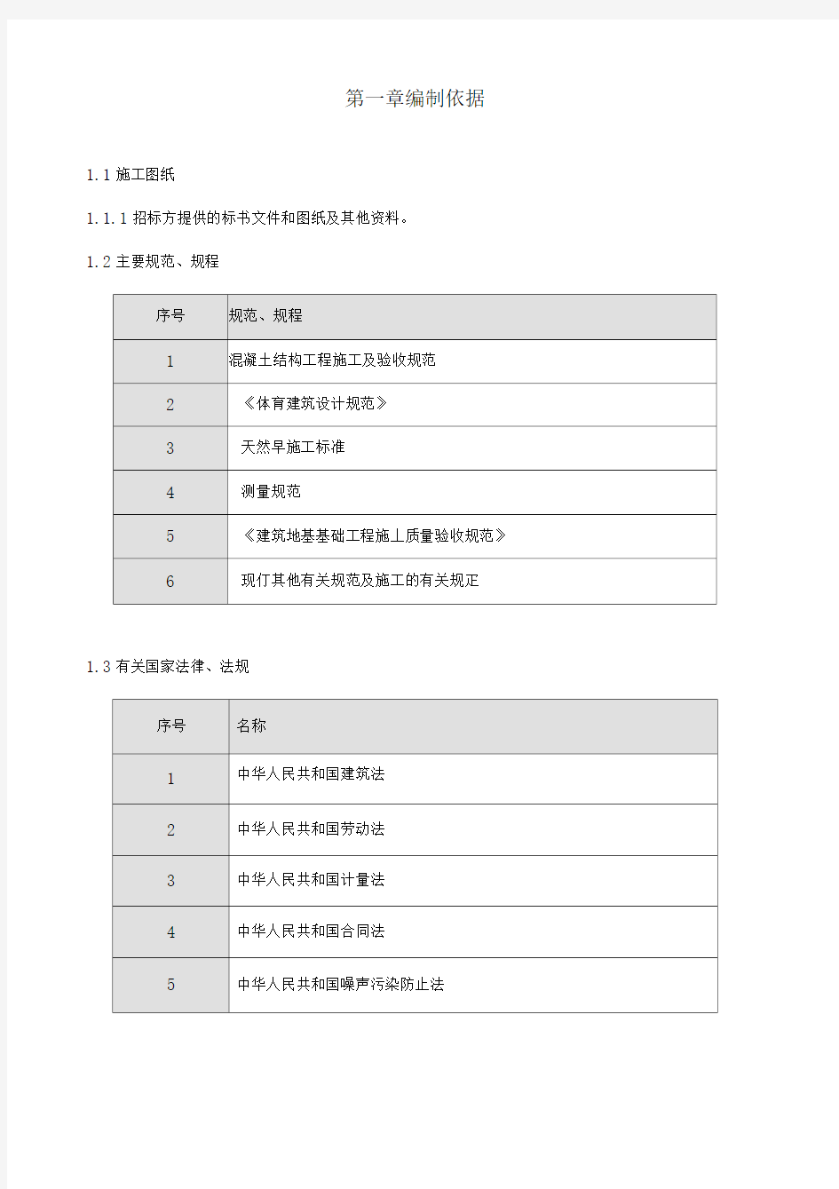 运动场施工组织设计