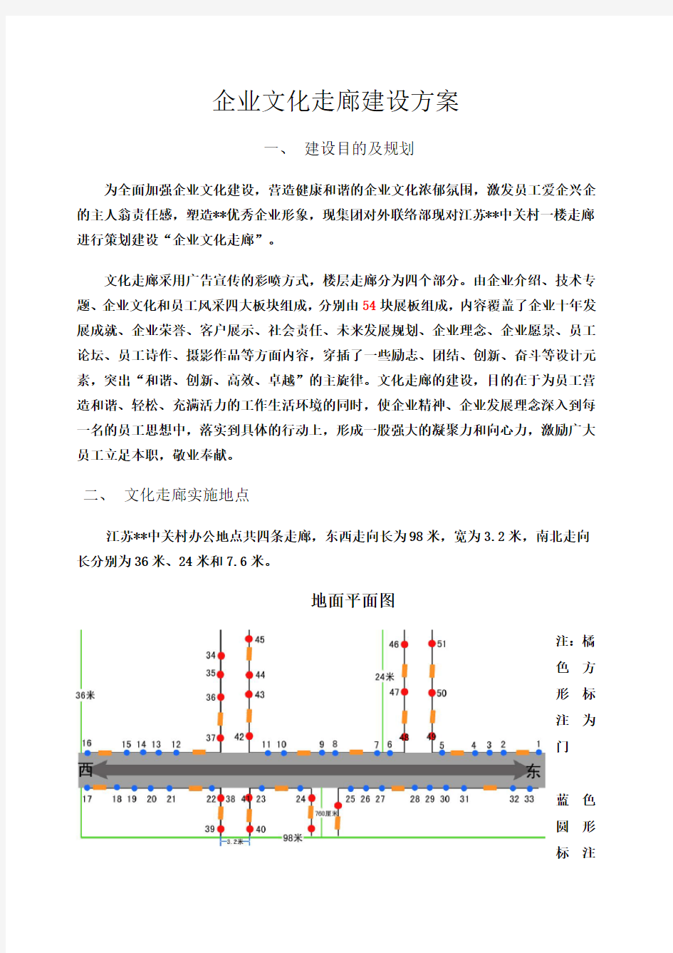 企业文化走廊建设方案 