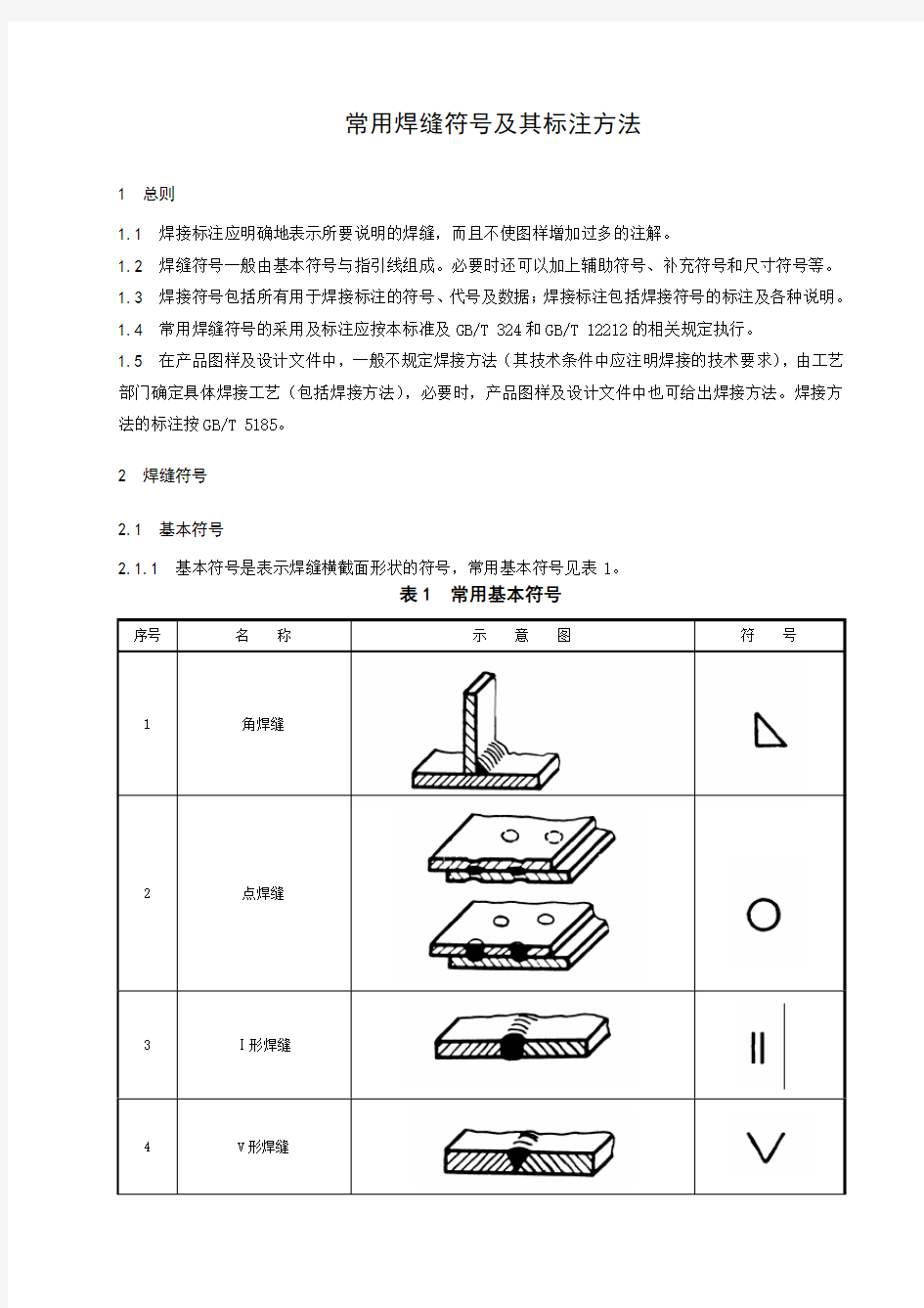 常用焊缝符号及其标注方法.