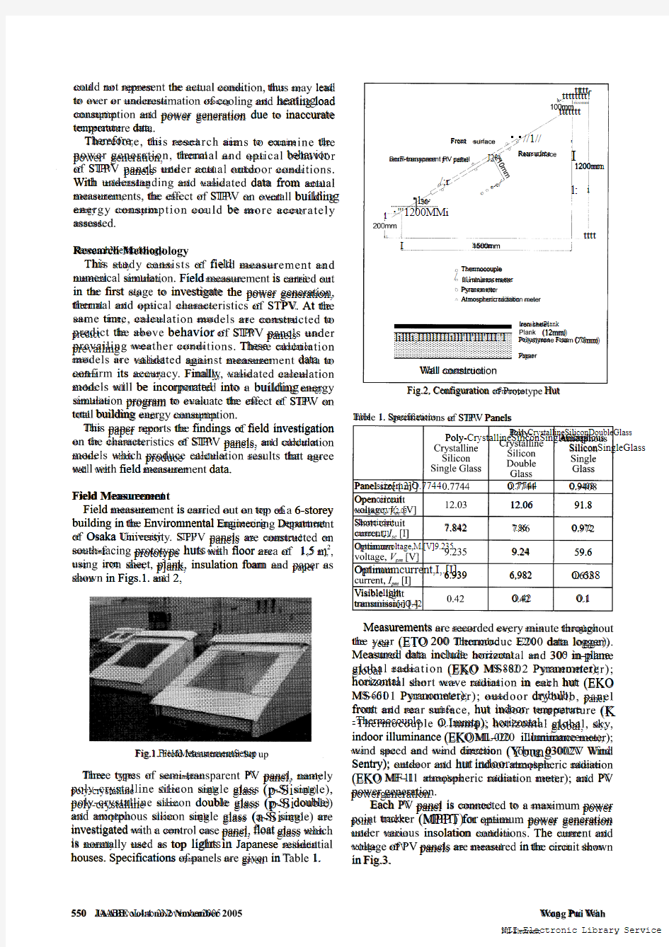 2005Field Study and Modeling of Semi-Transparent PV in Powe- Thermal and optical Aspects