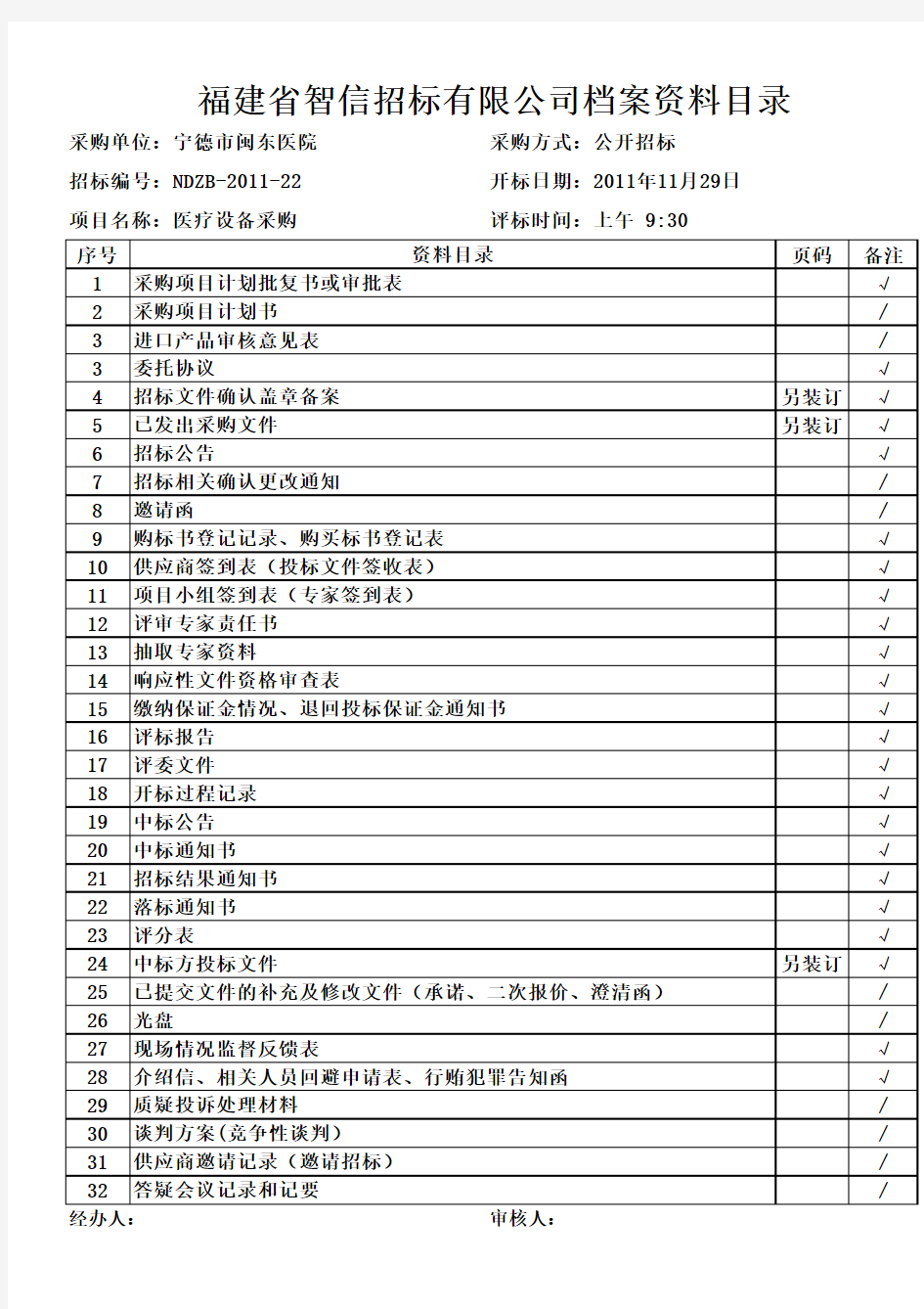 归档资料封面