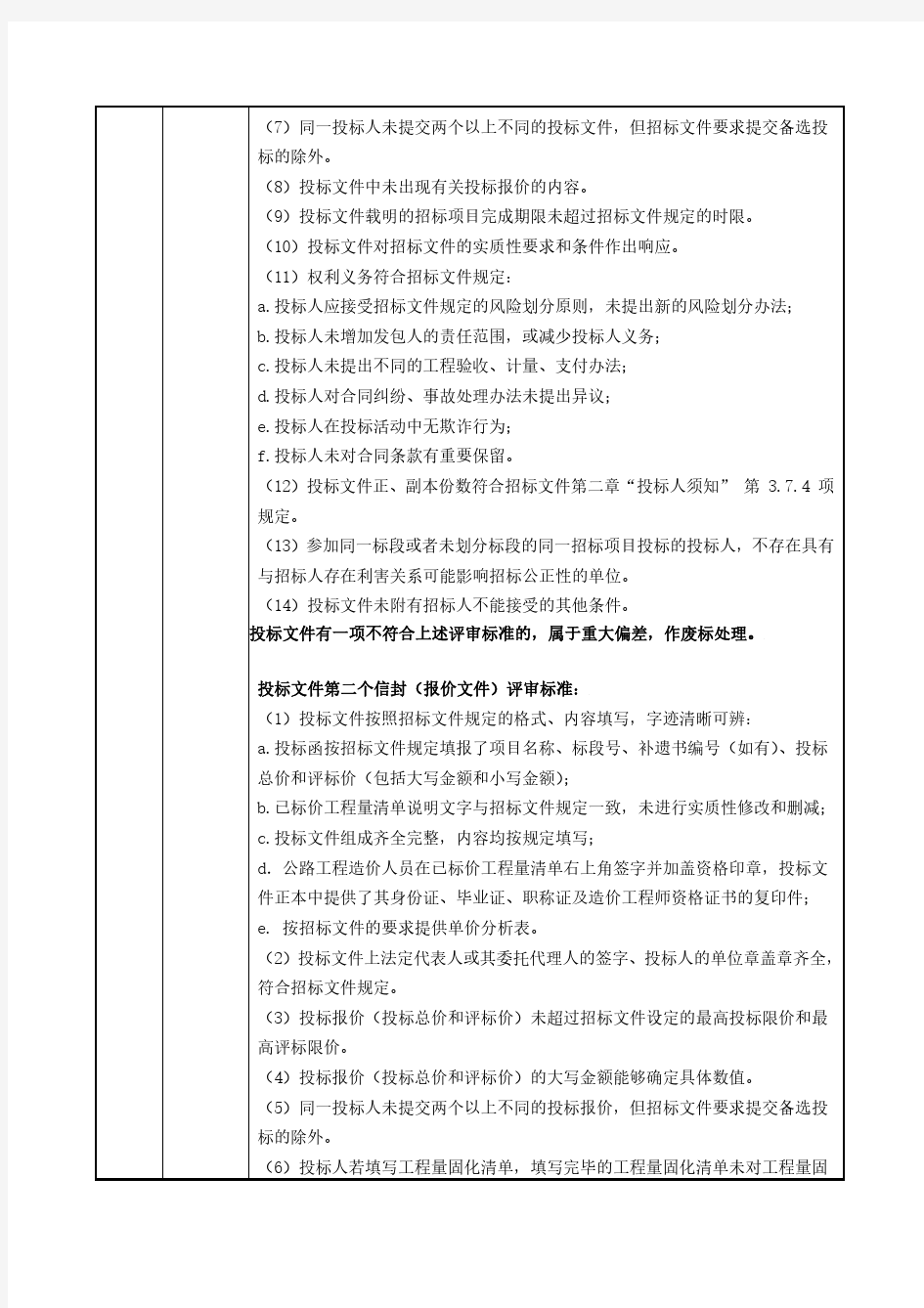 评标办法合理低价法