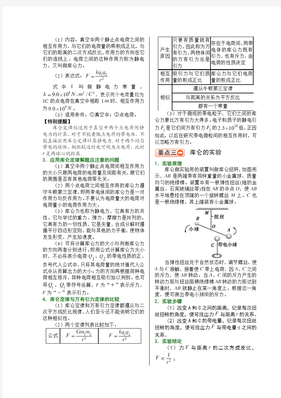 2 库仑定律