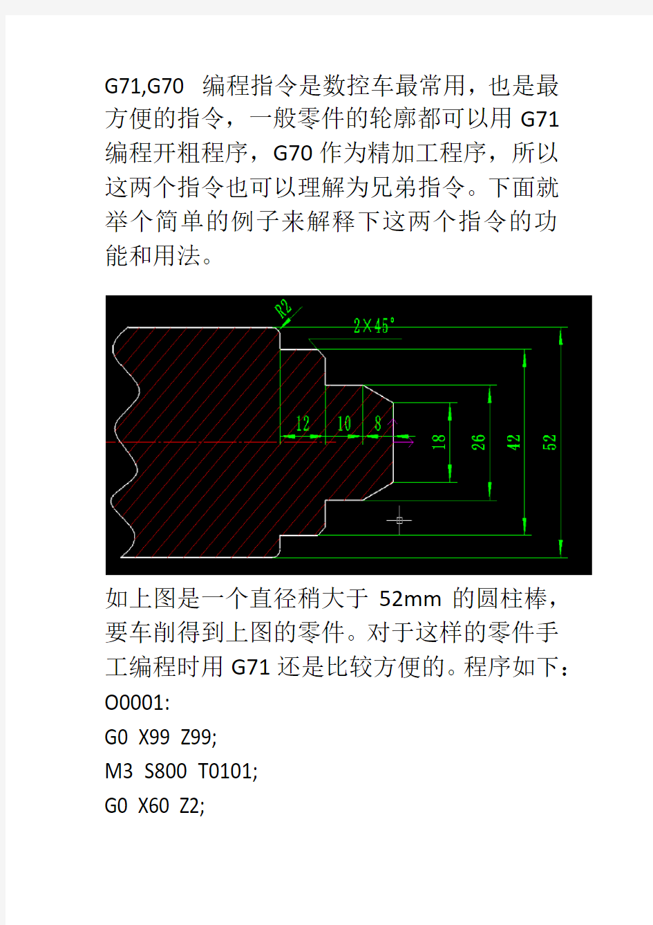 数控车G71-G70指令的编程加工实例