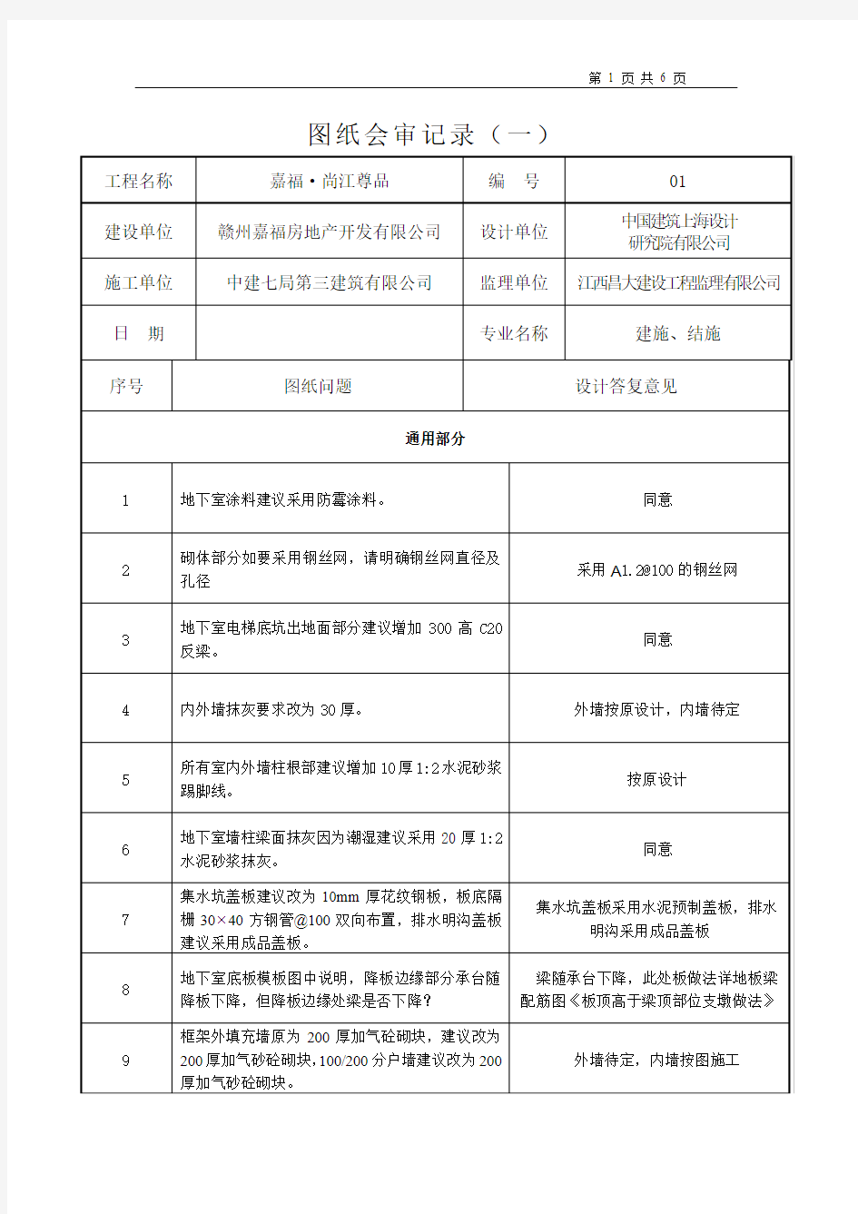 图纸会审记录.doc(一)