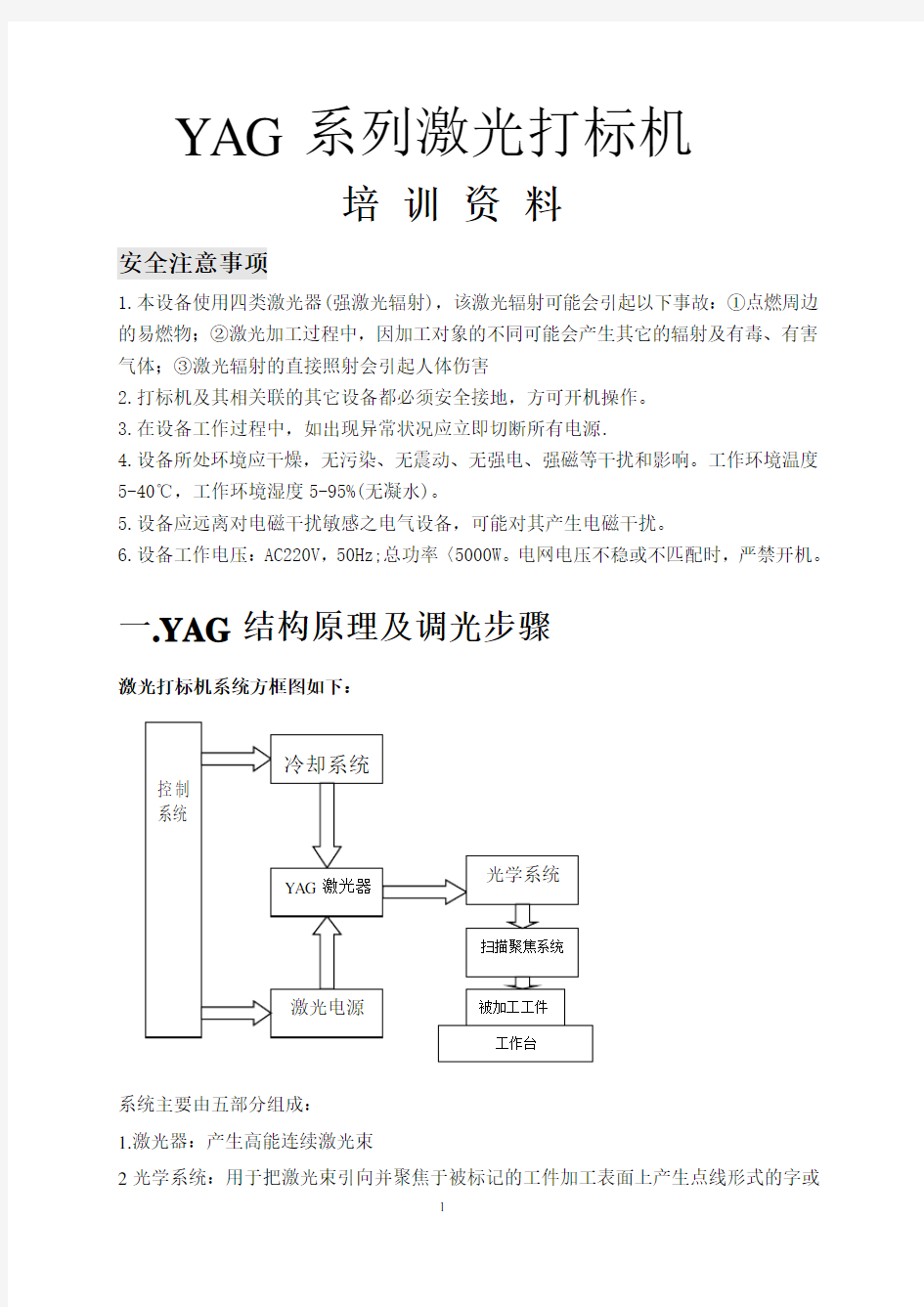 打标机培训资料