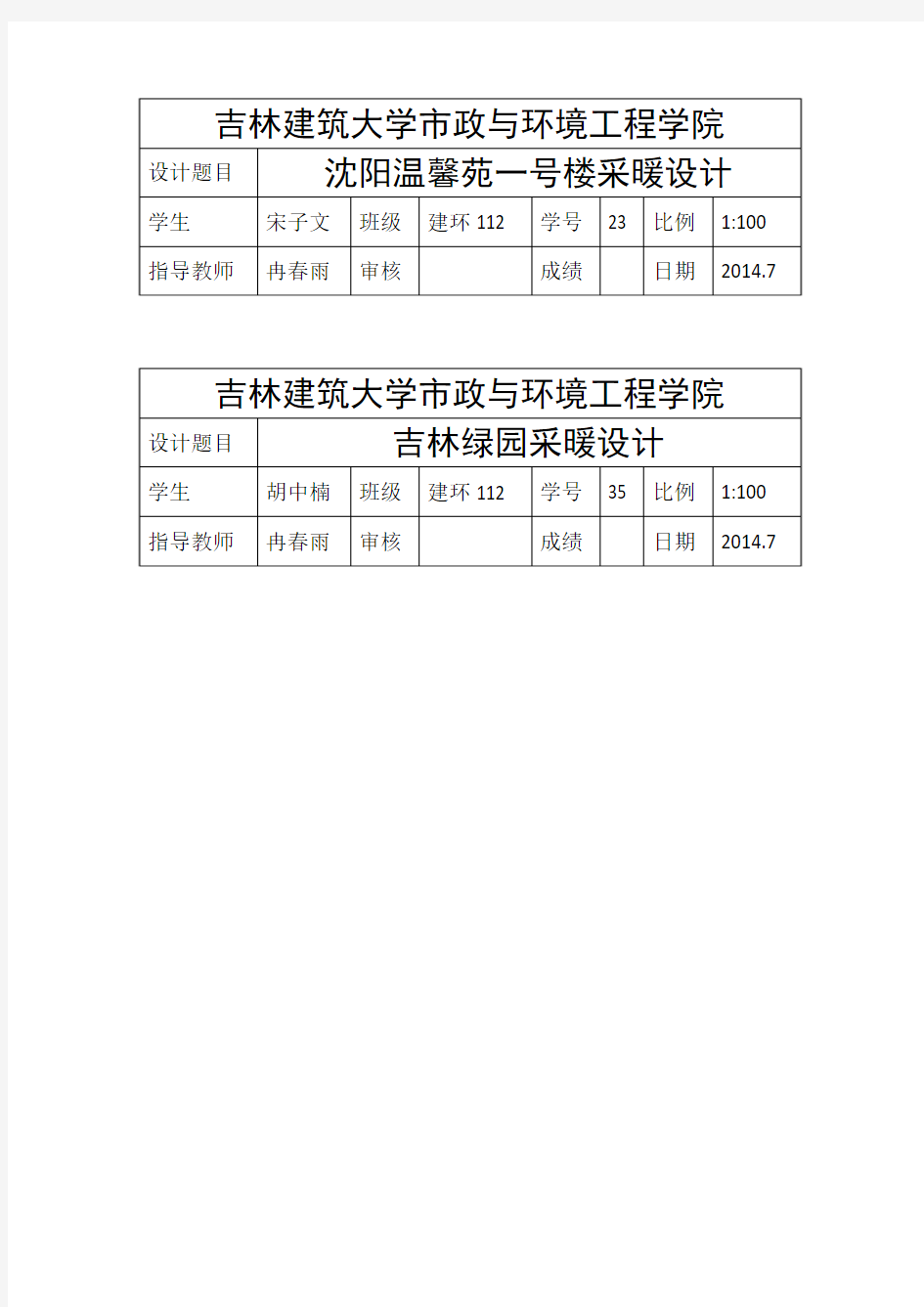 吉林建筑大学市政与环境工程学院