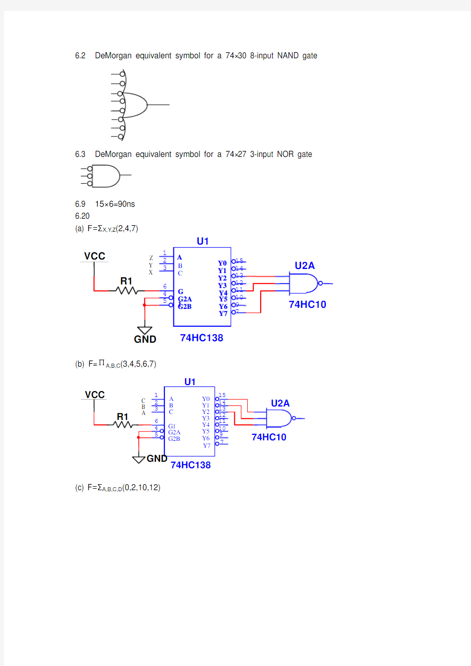 数字设计原理与实践 第六章答案