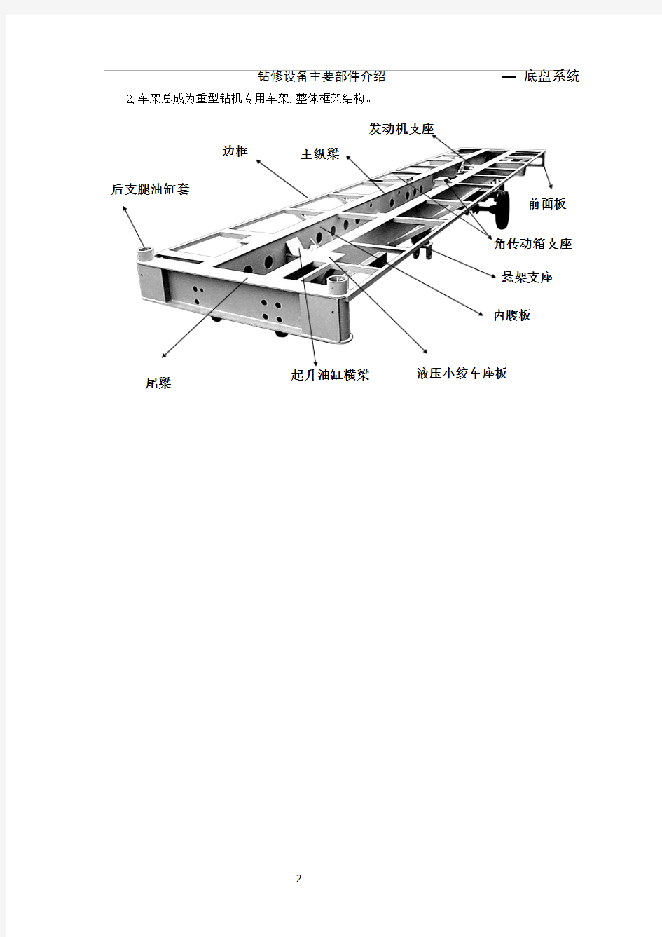 修井机的基本结构