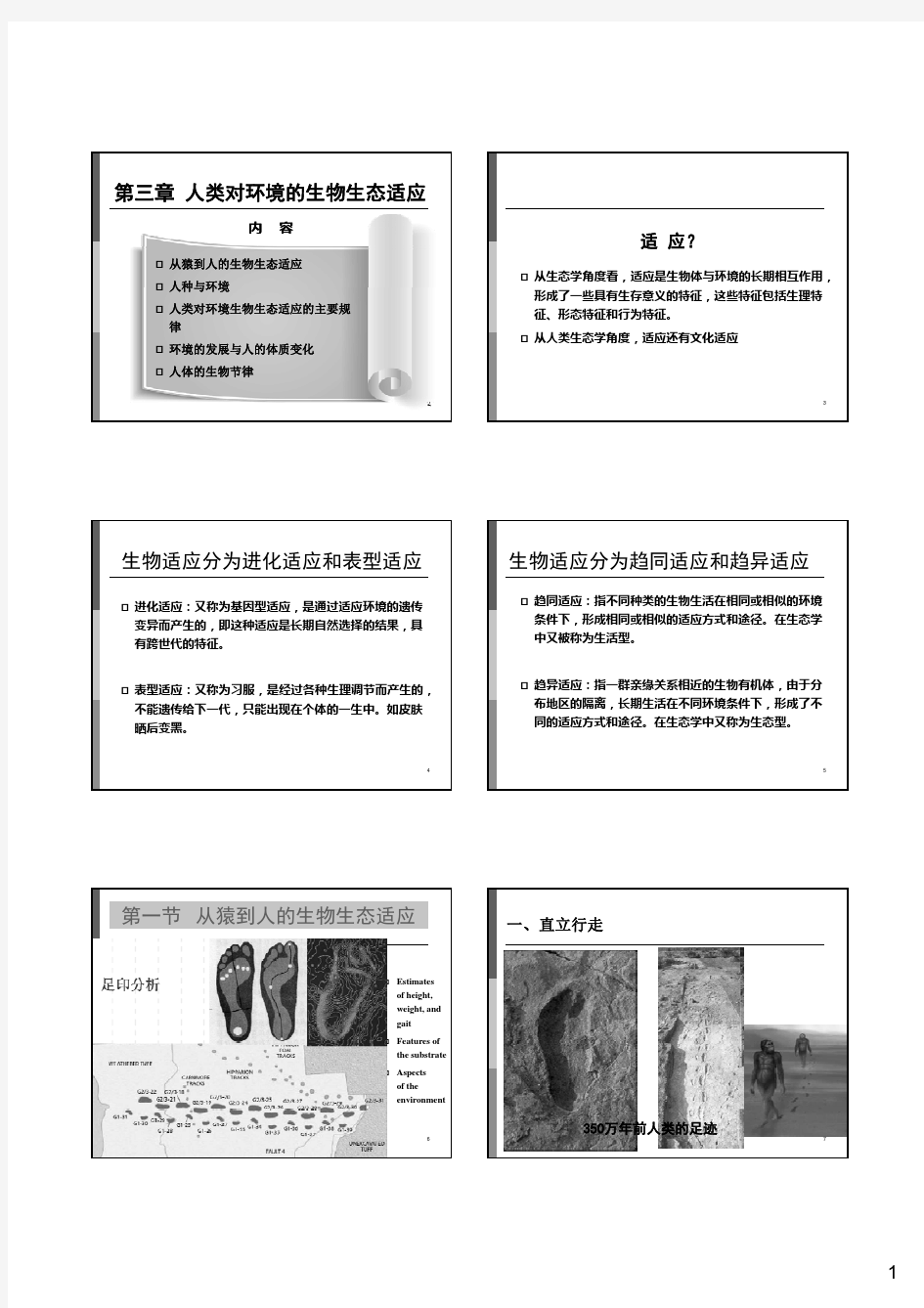 人类生态学：人类对环境的生物生态适应01