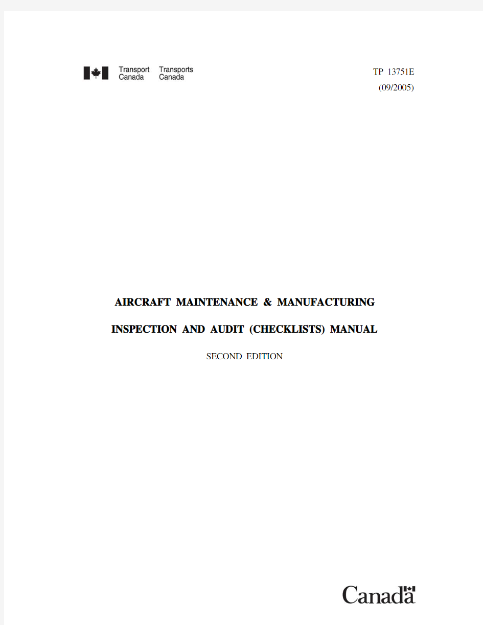 AIRCRAFT MAINTENANCE & MANUFACTU