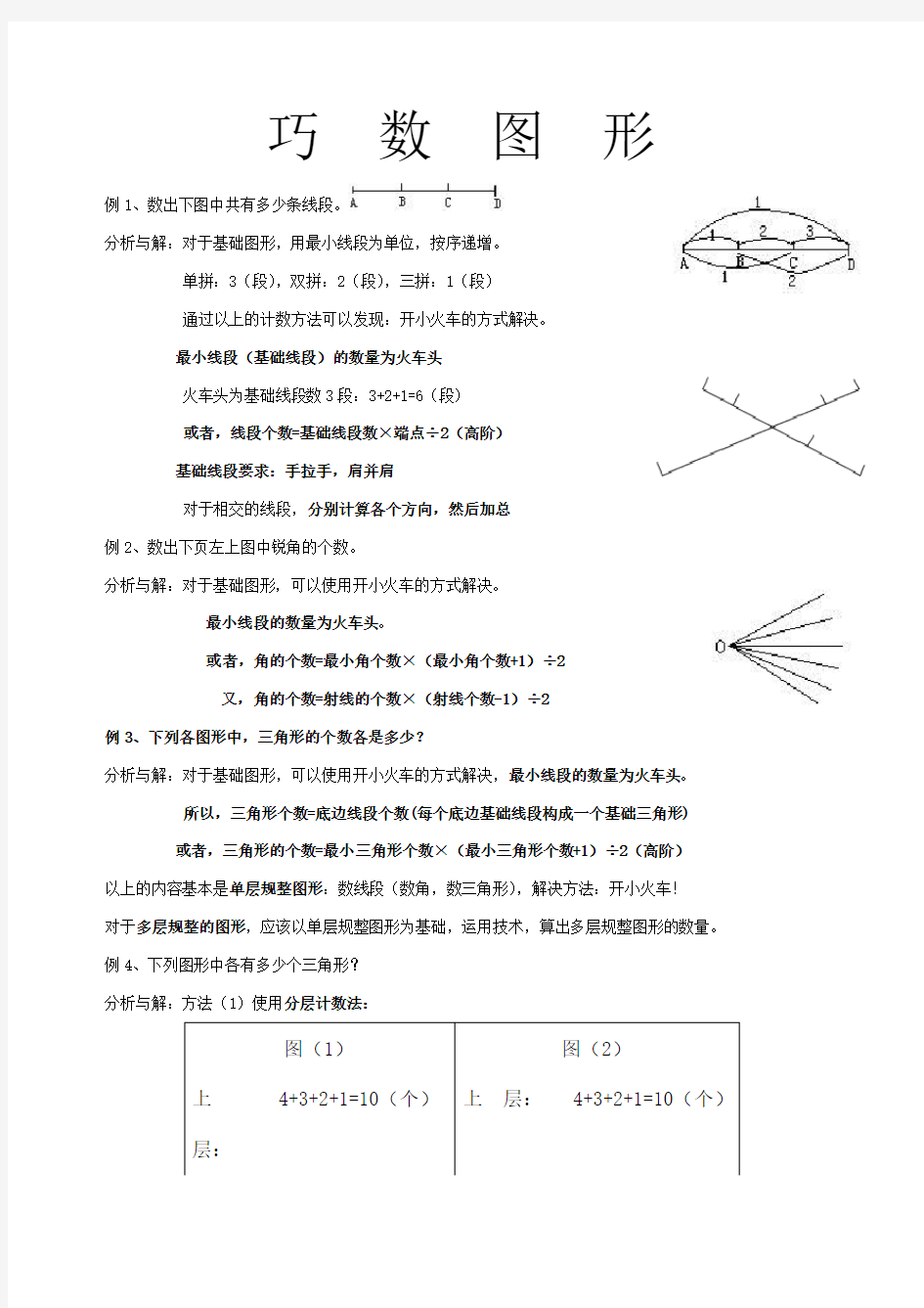 奥数知识点图形计数