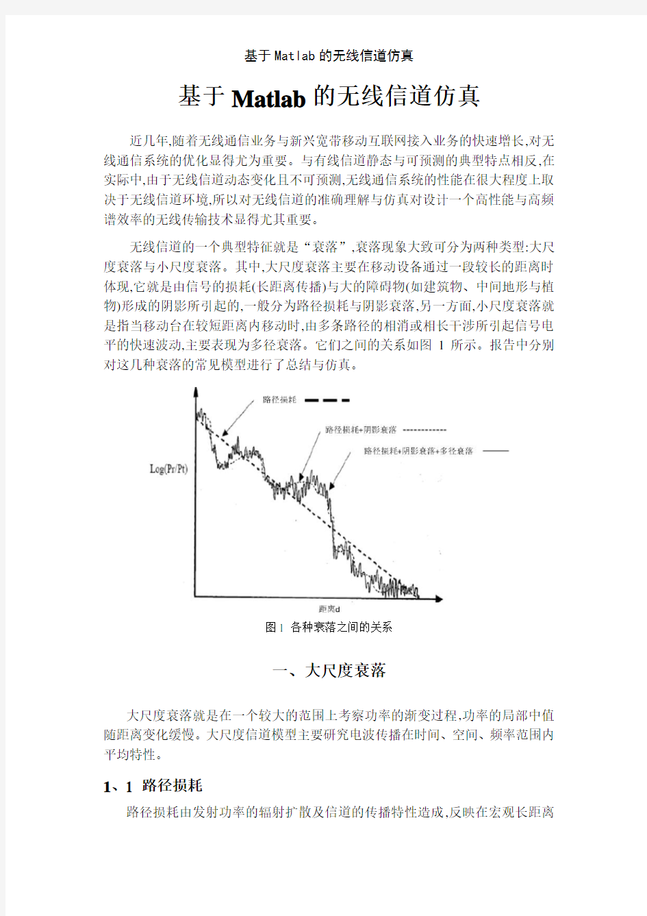 基于Matlab的无线信道仿真