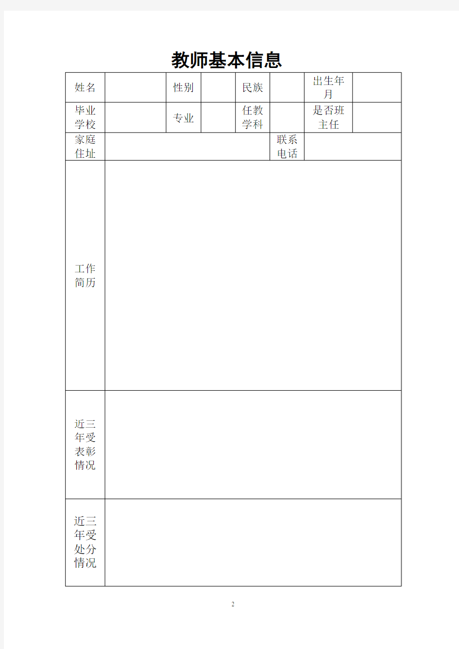 2017师德师风档案