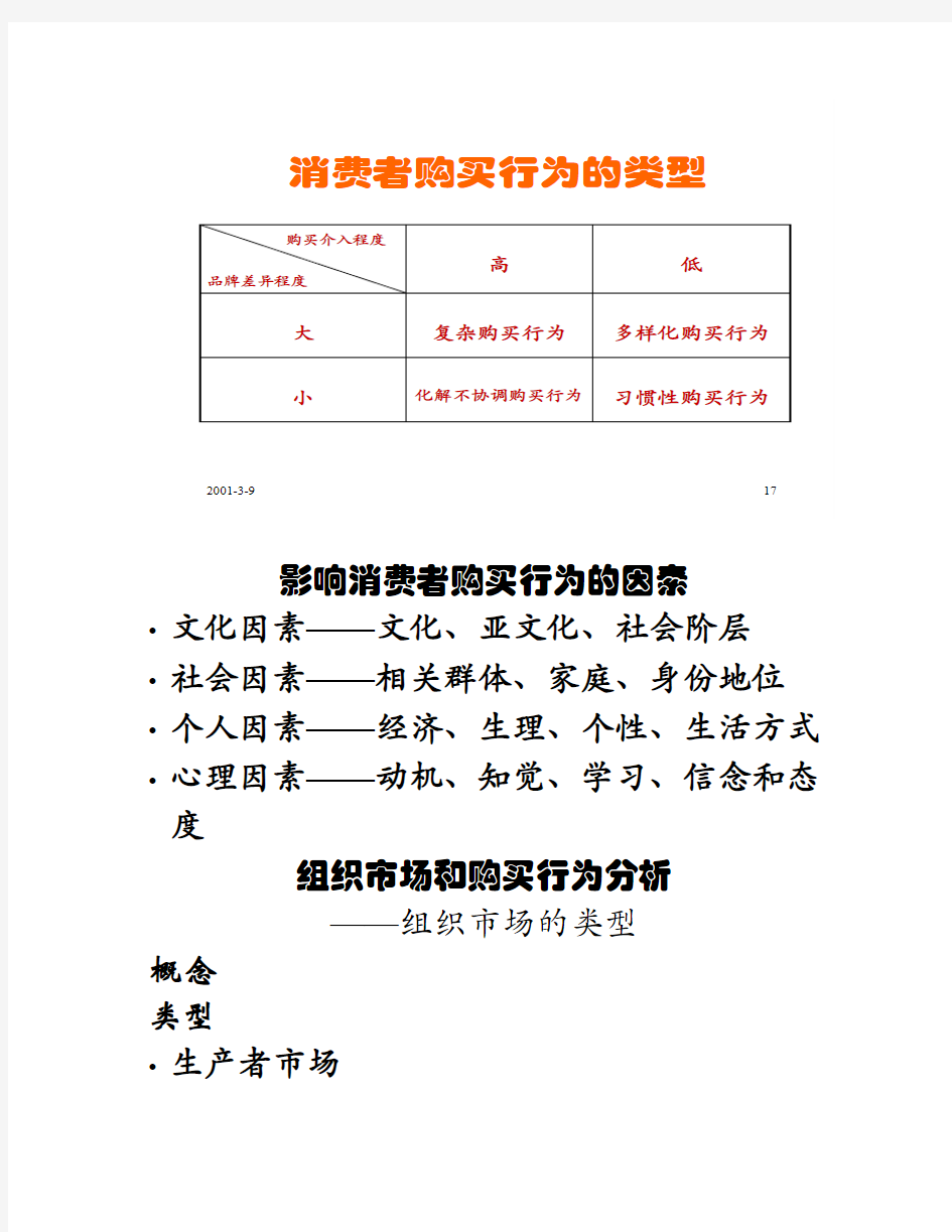 影响消费者购买行为的因素