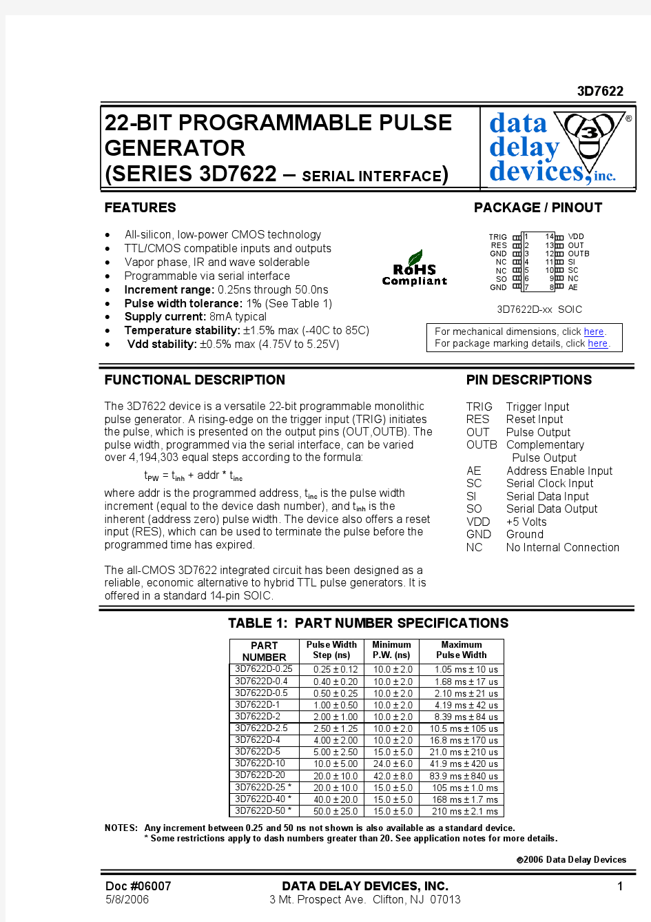 3D7622D-5中文资料