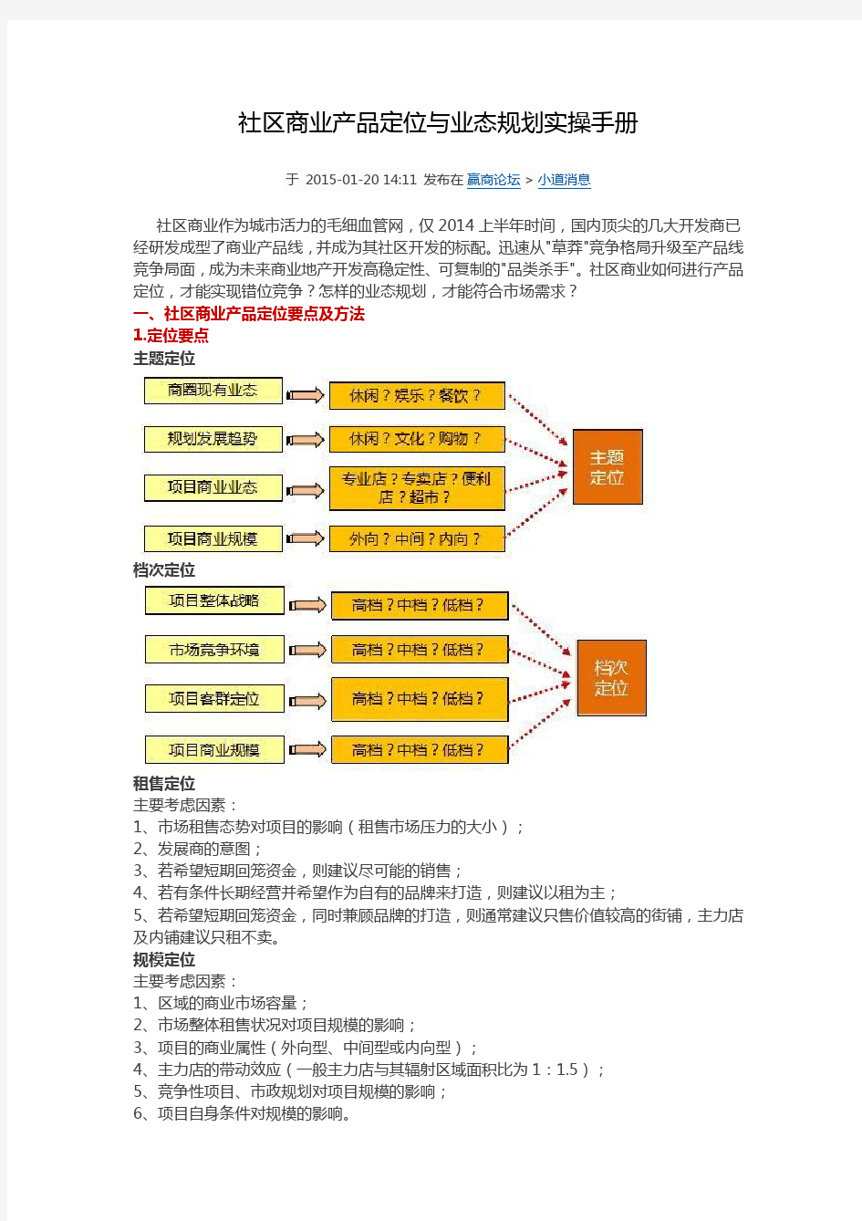 赢商-社区商业产品定位与业态规划实操手册