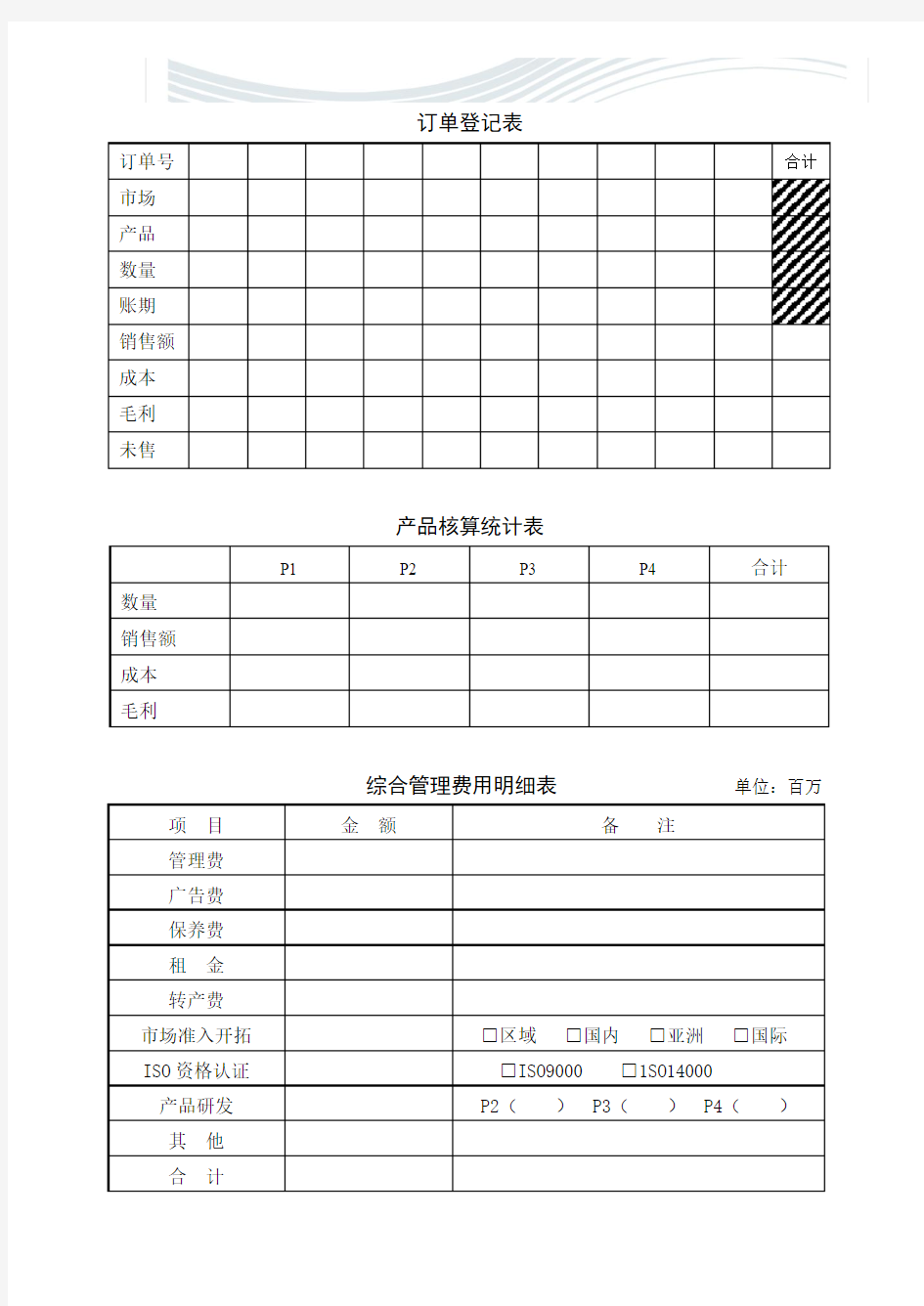 ERP沙盘模拟运营表[精品文档]