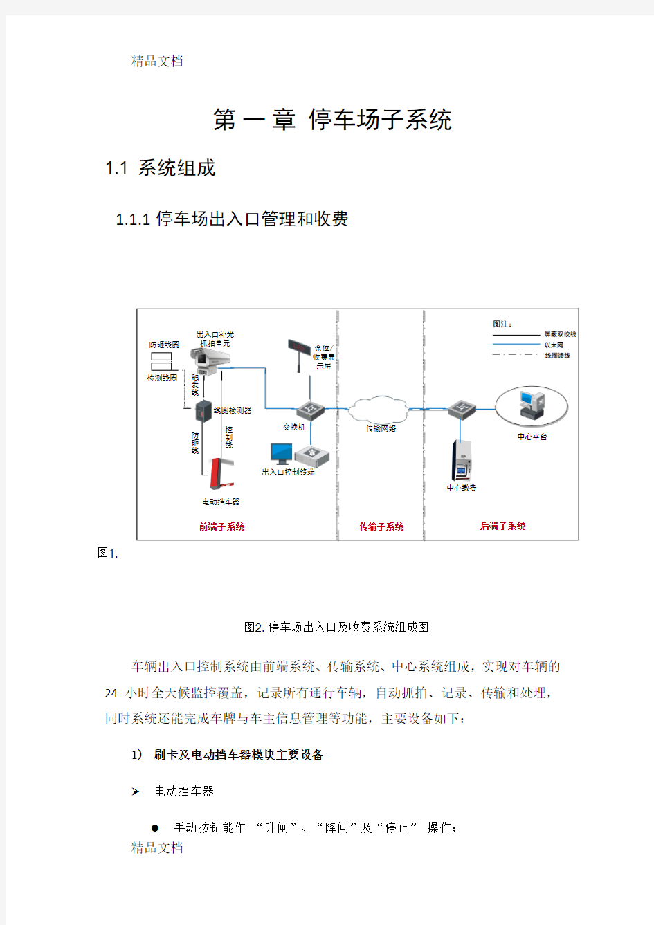 停车场道闸系统word版本