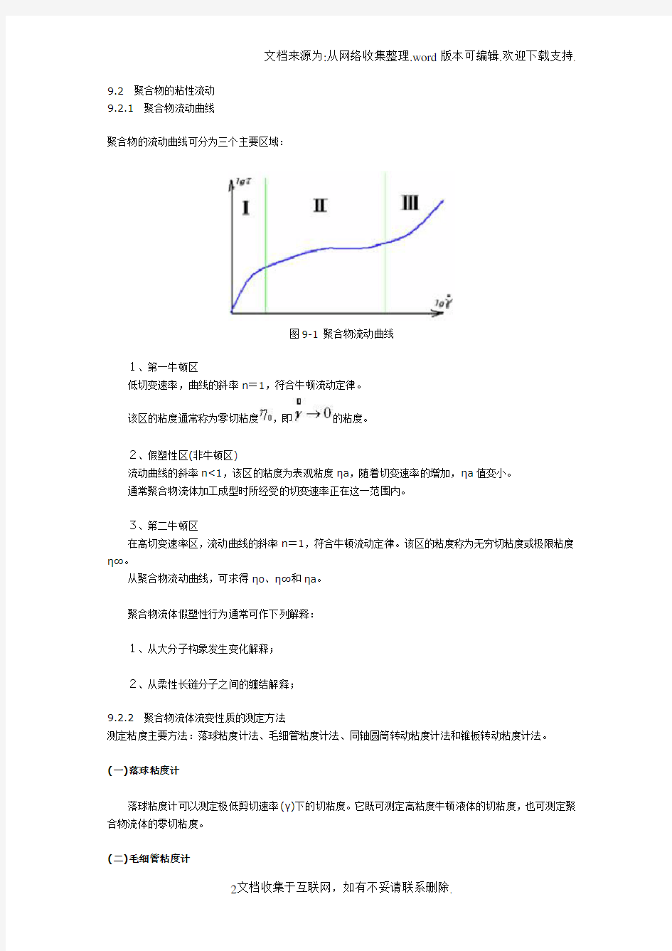 聚合物的流变性