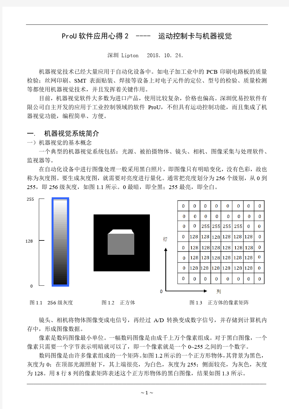 ProU软件应用心得2  ----  运动控制卡与机器视觉