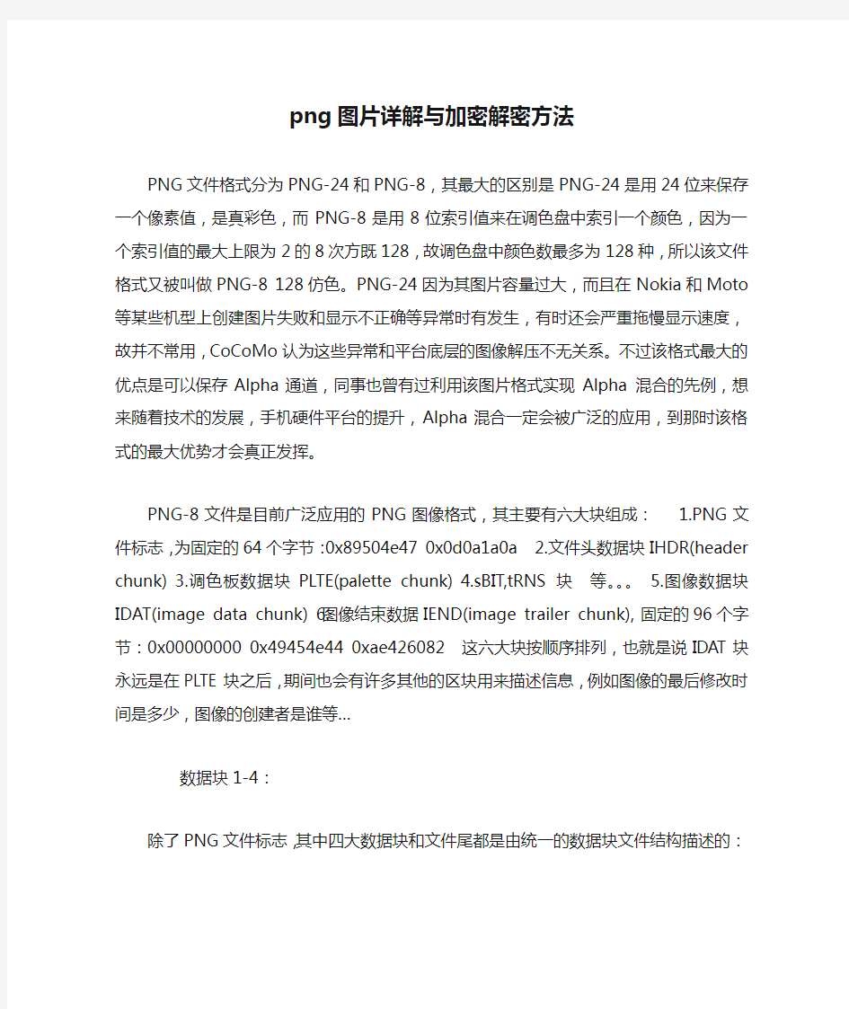 png图片详解与加密解密方法