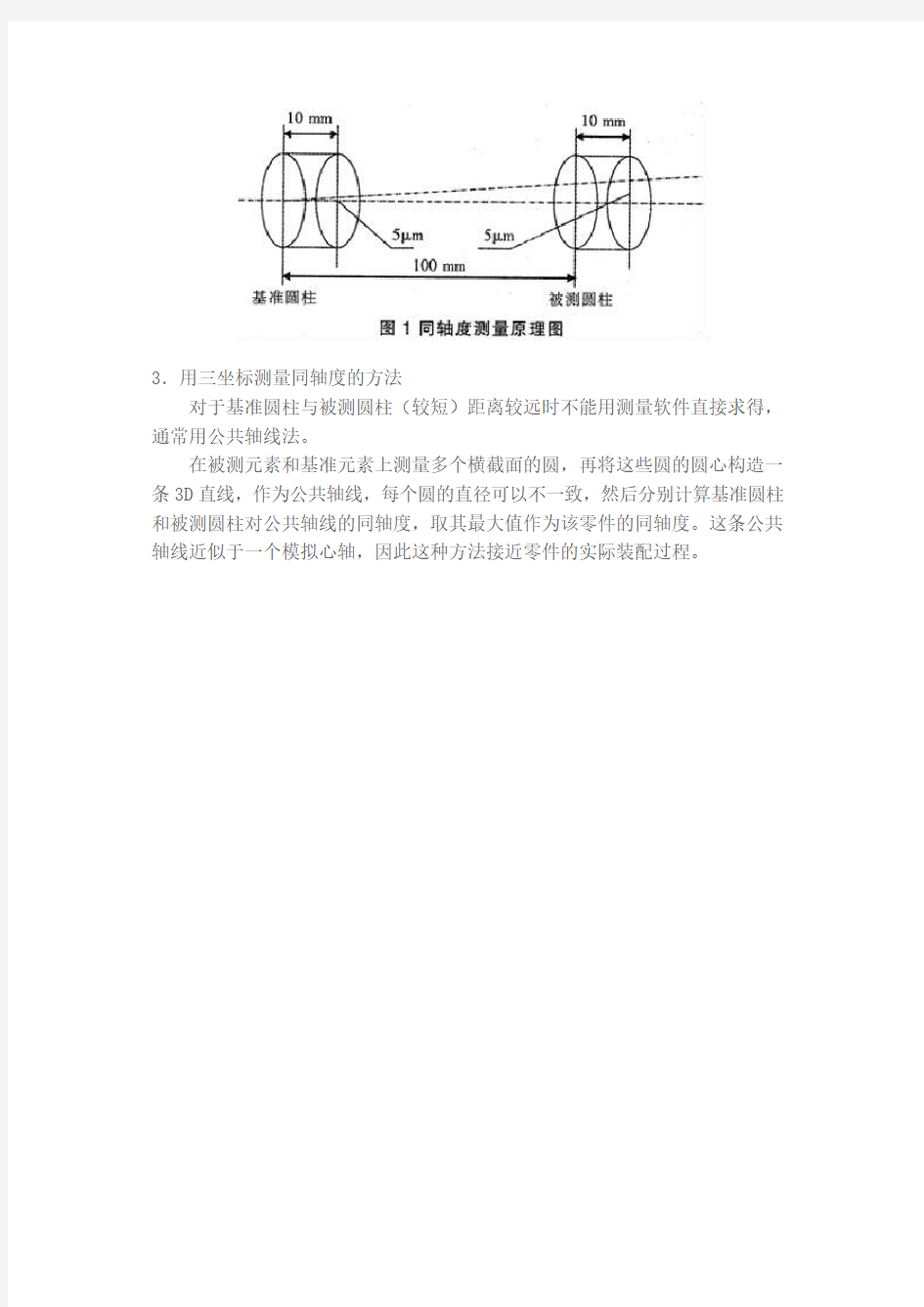 同轴度测量方法