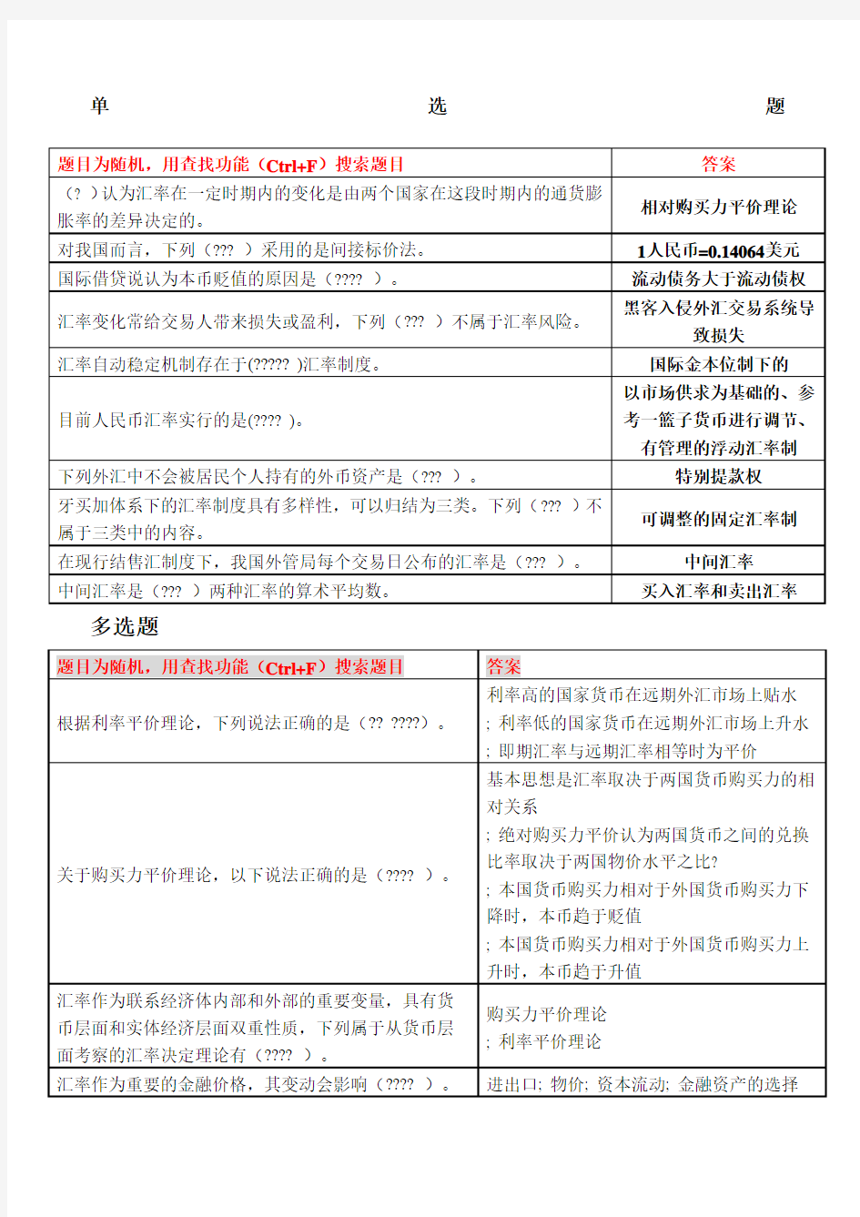 电大金融学第三章自测题答案