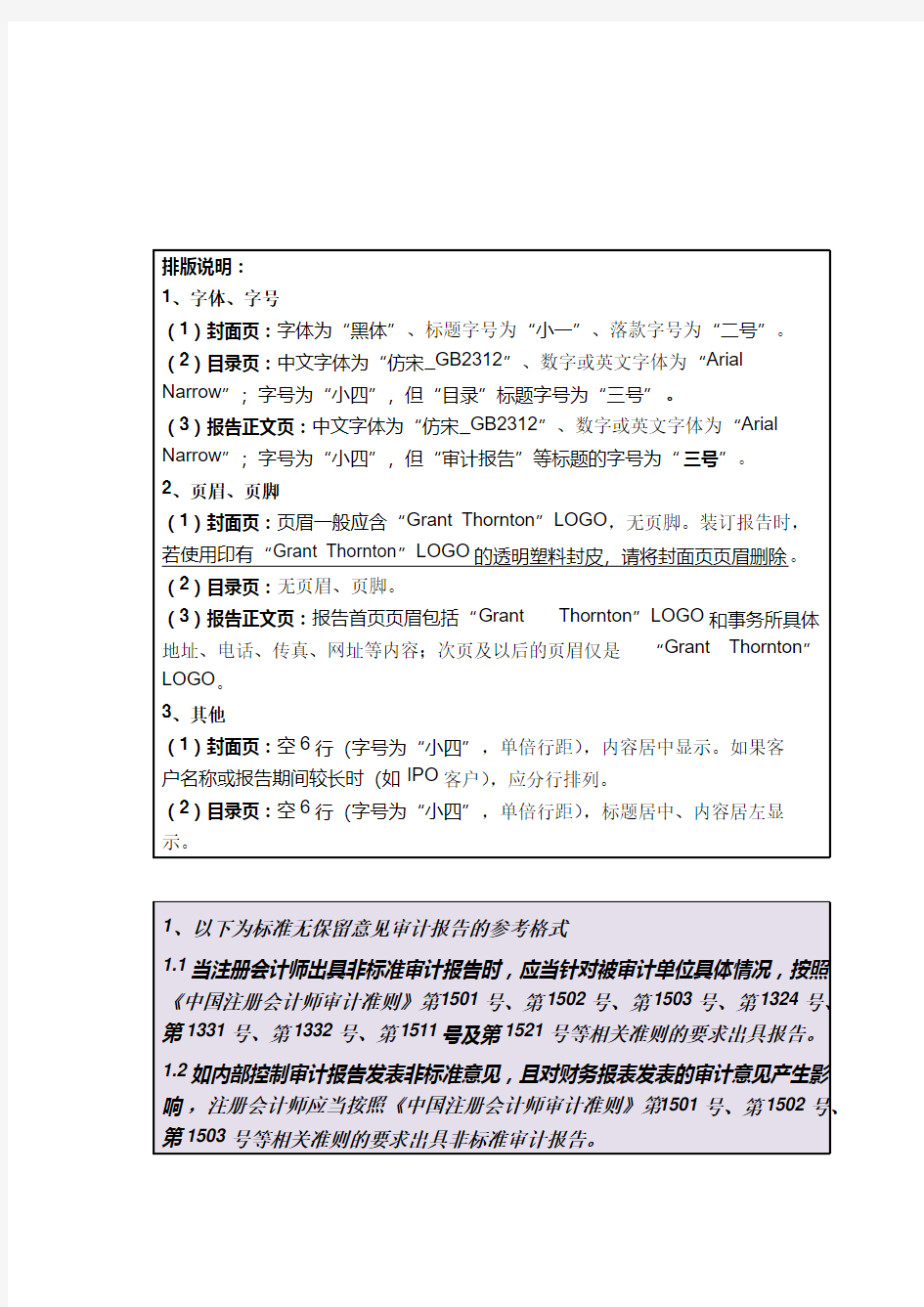 审计报告通用模板