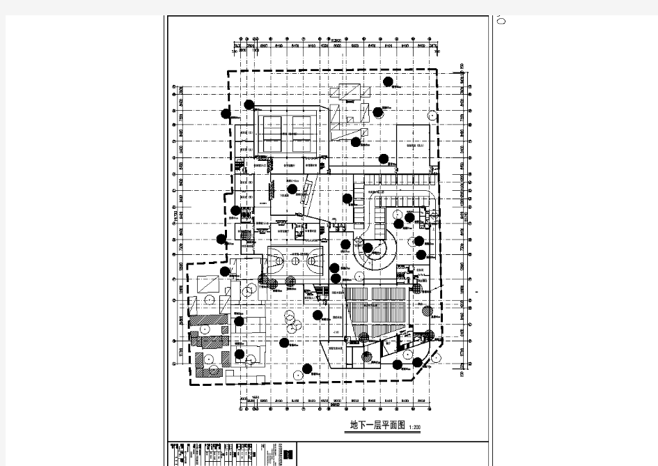 北京第二实验小学还建项目建筑方案设计 地下一层平面图