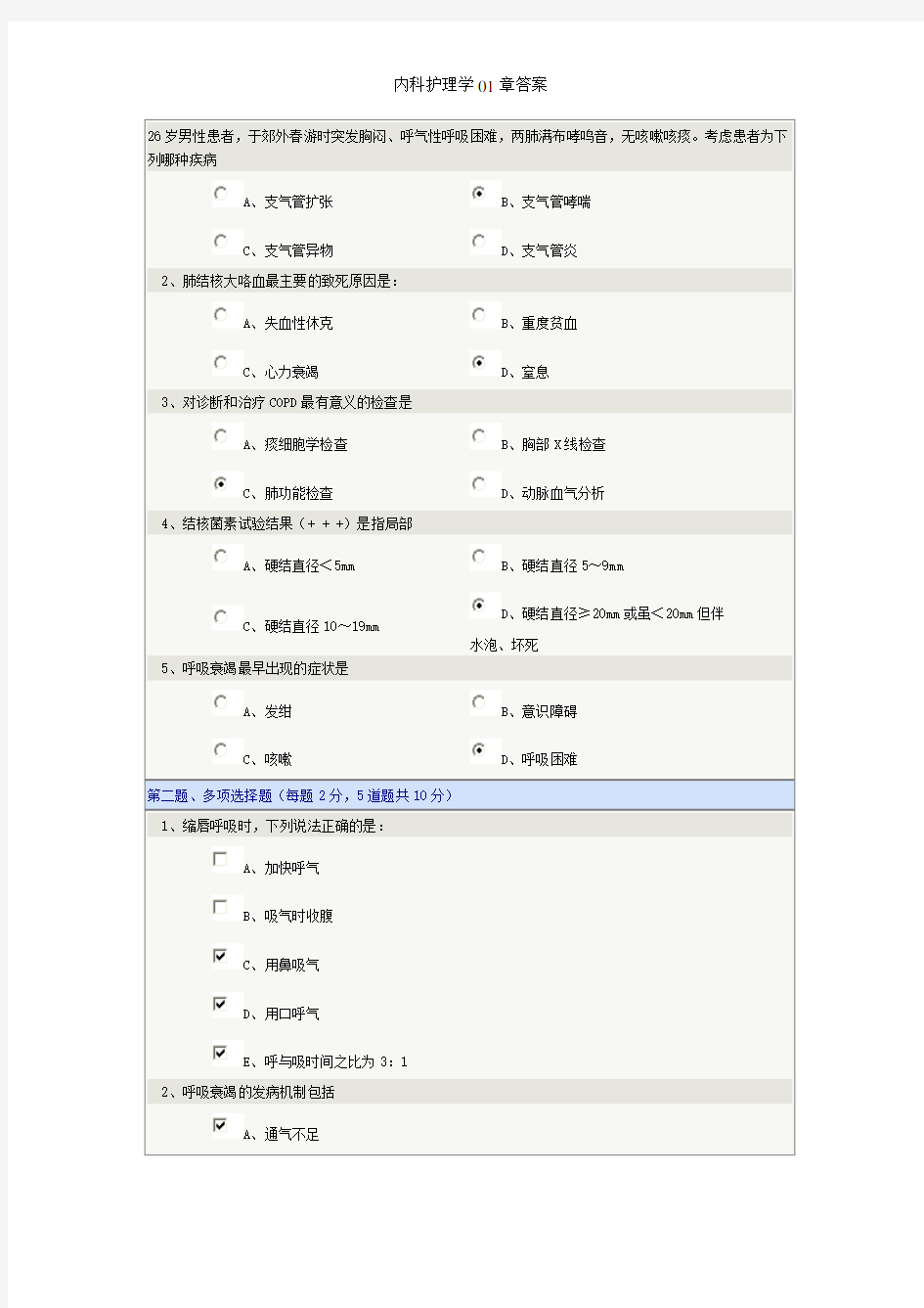 内科护理学01章答案