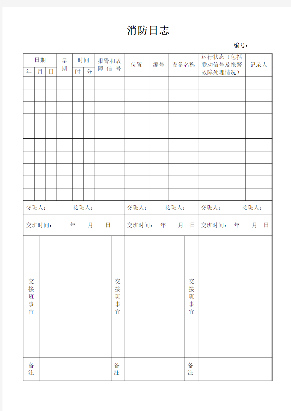 消防日志