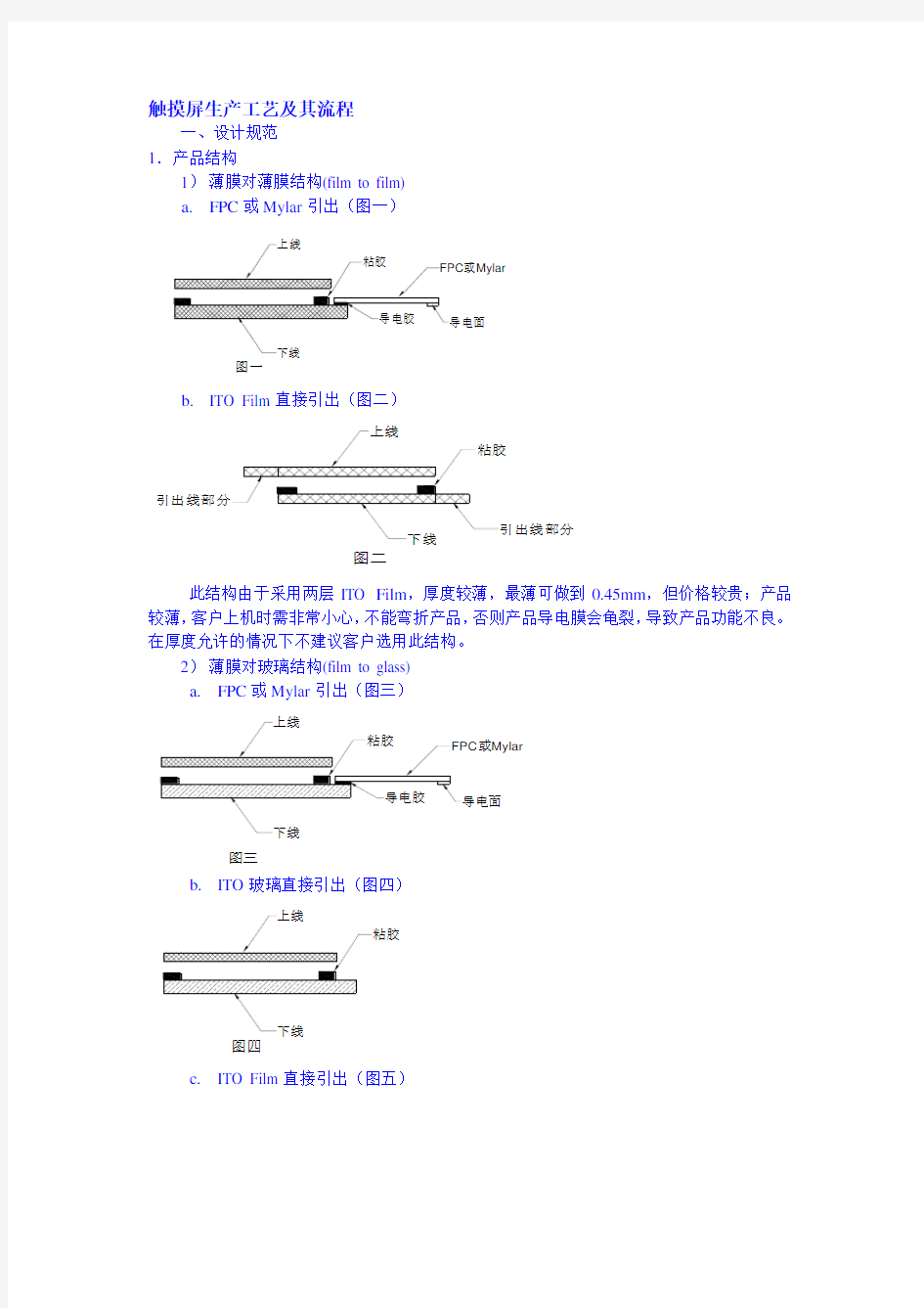 触摸屏生产工艺及其流程