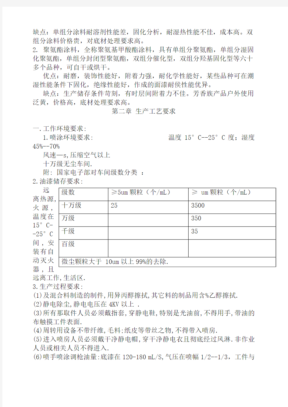 油漆喷涂技术 工艺及解决问题