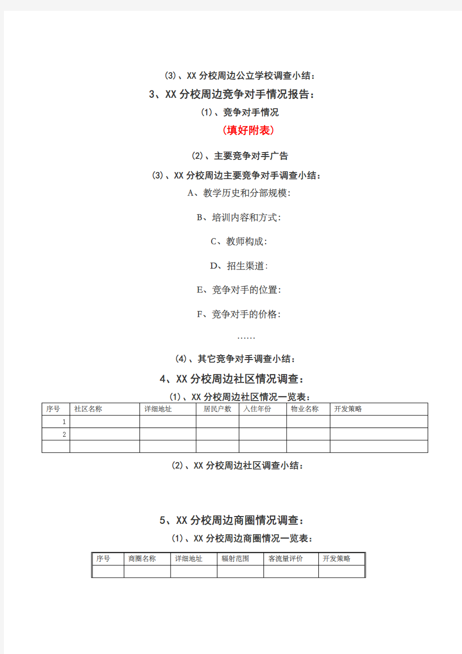 教育培训机构市场调研分析报告 