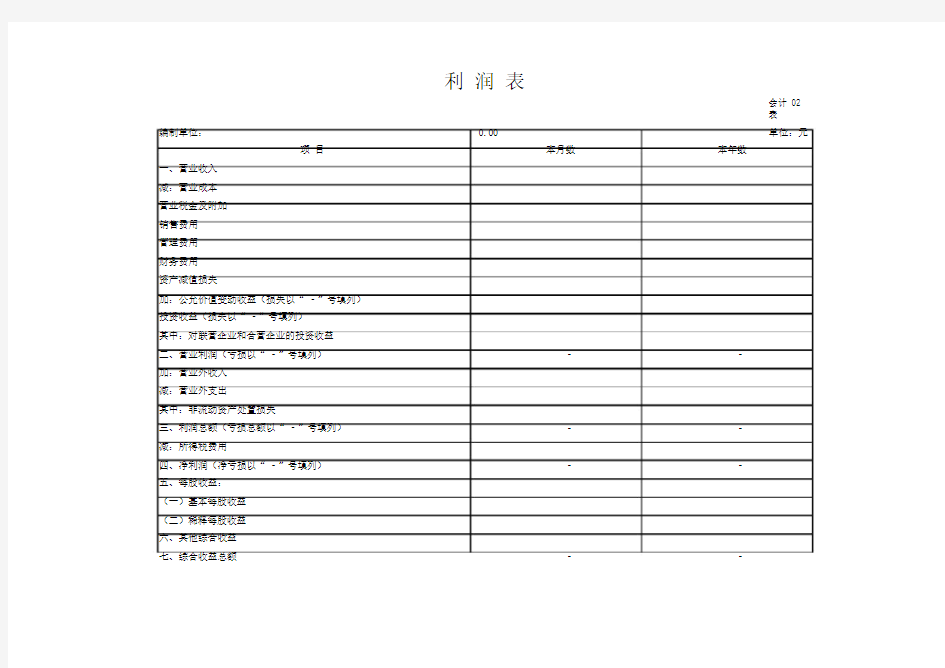 上市公司excel财务报表模板全套.docx