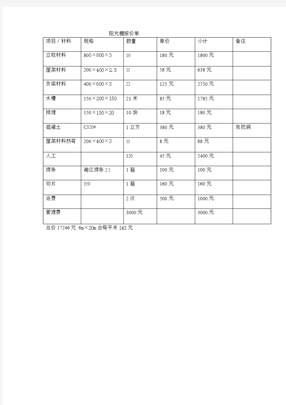 阳光棚报价单.doc6 20