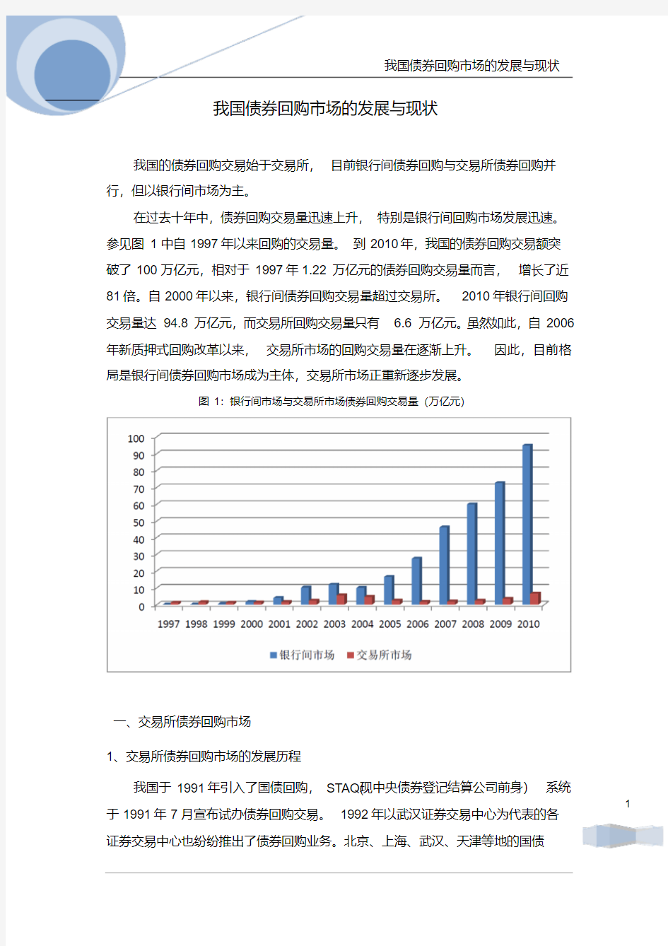 国债系列七我国债券回购市场发展与现状