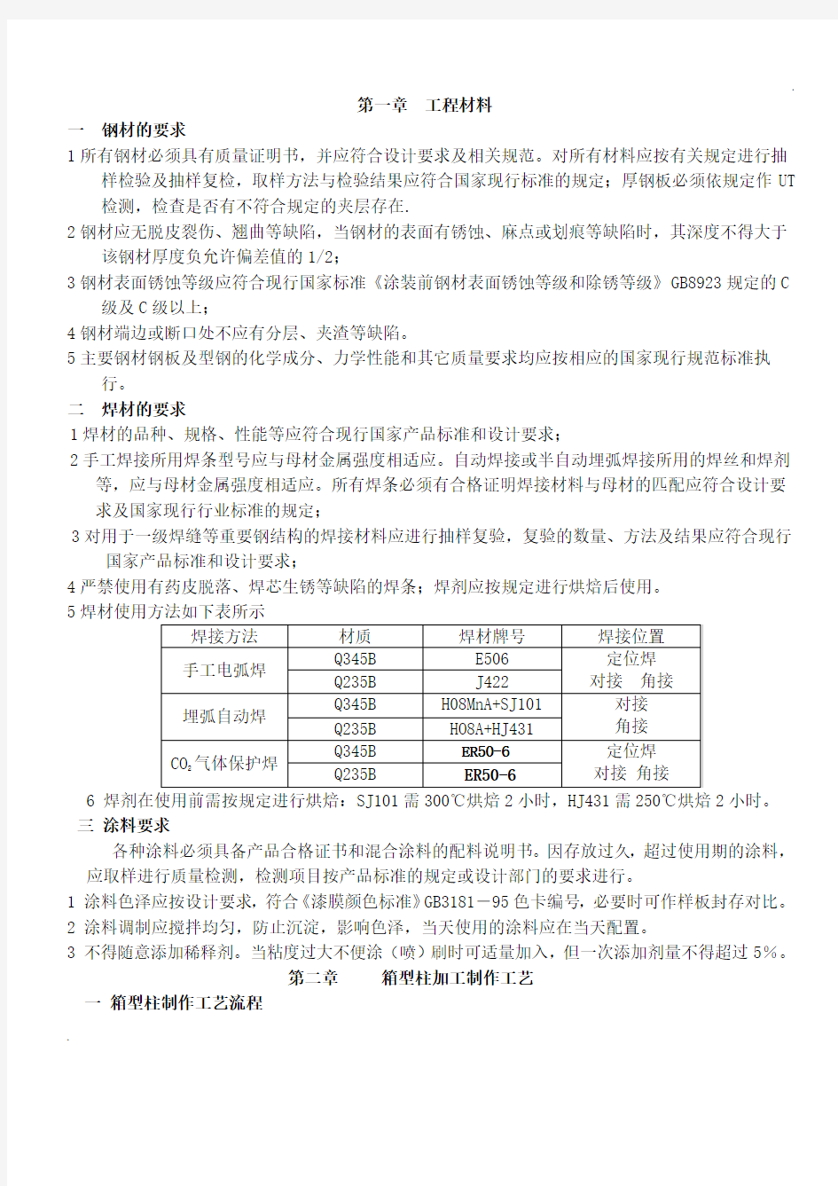 钢结构箱型柱加工工艺