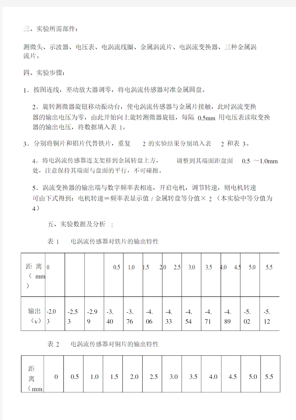 传感器与检测技术技术实验精选报告.docx