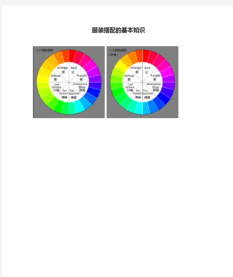 服装搭配的基本知识