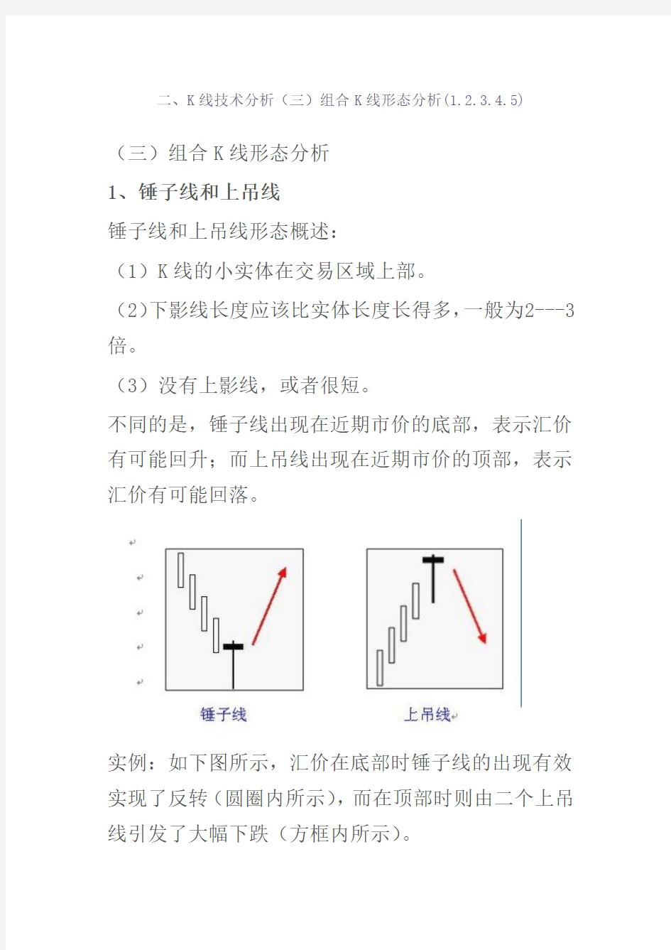 二、K线技术分析(三)组合K线形态分析(1.2.3.4.5)