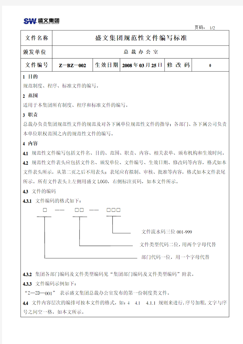 规范性文件编写标准