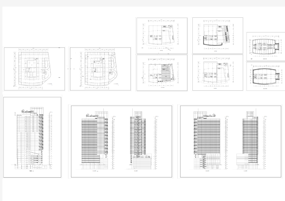 酒店办公楼设计方案和全套施工平面图