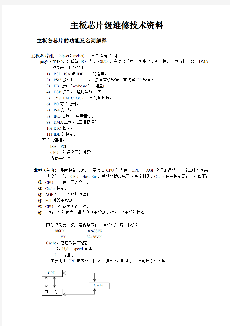 主板芯片级维修技术资料