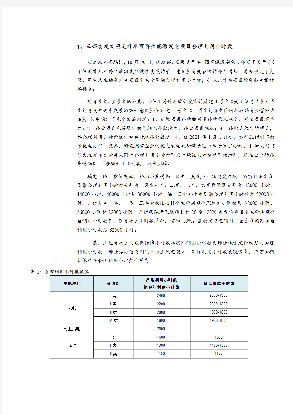 合理利用小时数换算及2019年全国各地实际利用小时数情况