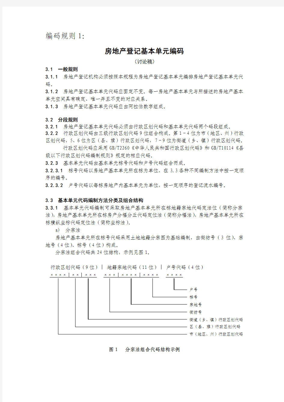 房地产登记基本单元编码