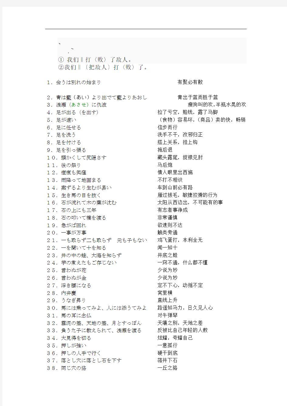 Am-rextn250个日语成语熟语谚语