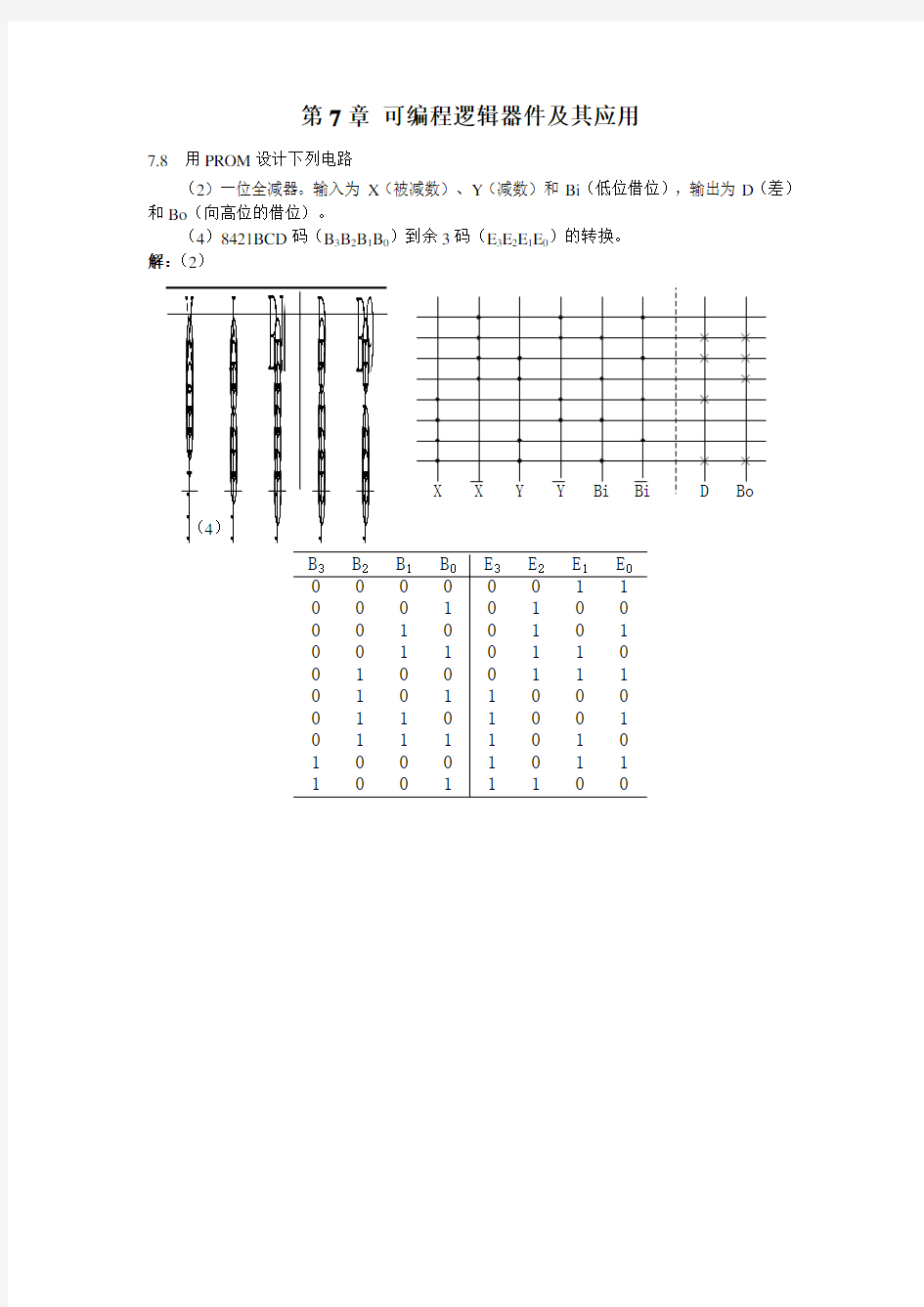 数字电路习题集答案(CH7)